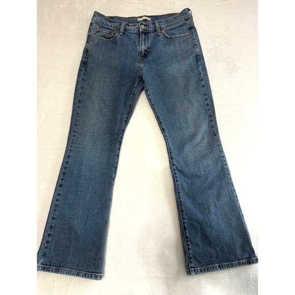 Levi's Women’s 515 Jeans 10S Nouveau Boot Cut Denim Light Wash Blue - Picture 1 of 11